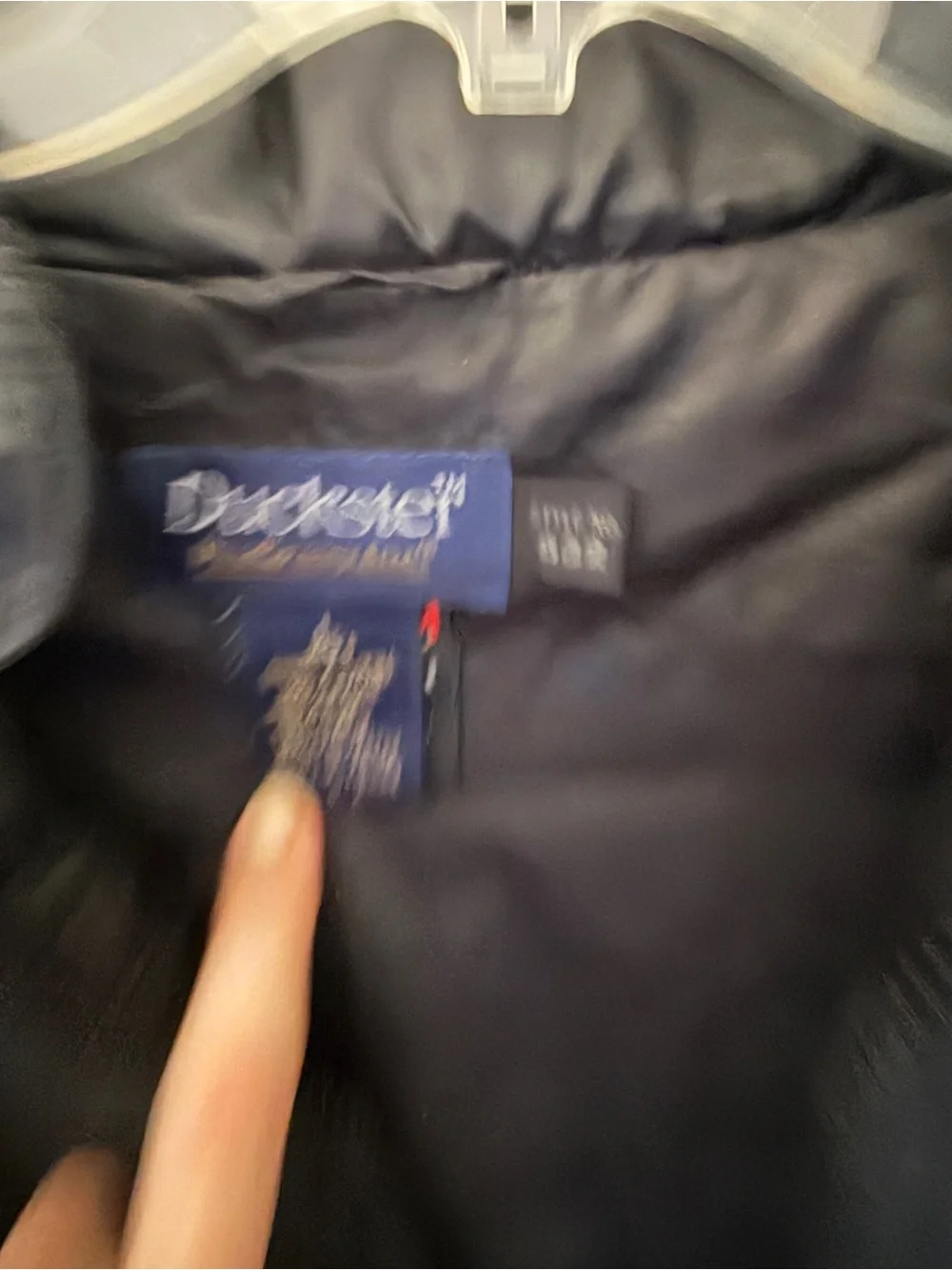 Duckster Pro Group Men's Black Windbreaker with Royal Blue Chevron style no.532 - Picture 3 of 4